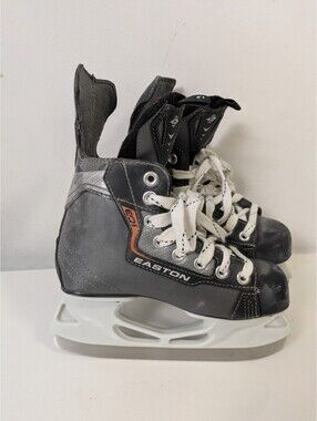 Easton S1 Youth Ice Hockey Skates Black Grey Size 1.0